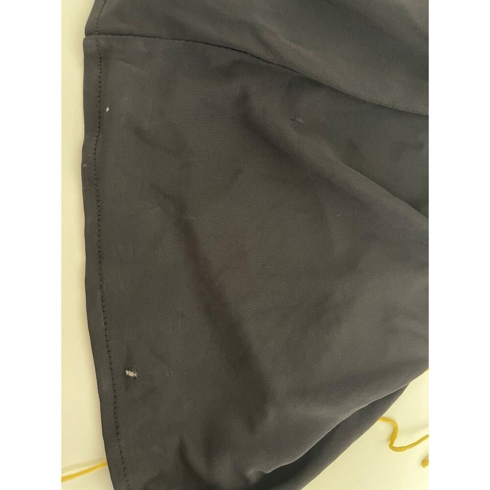 HELSA Apollo One Shoulder Ruched Draped Jersey Caviar Black Maxi Dress Size M - Picture 4 of 7
